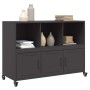 Aparador de acero negro 100,5x39x72 cm de , Aparadores - Ref: Foro24-846734, Precio: 125,44 €, Descuento: %