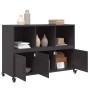 Aparador de acero negro 100,5x39x72 cm de , Aparadores - Ref: Foro24-846734, Precio: 125,44 €, Descuento: %