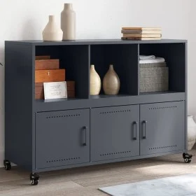 Aparador acero gris antracita 100,5x39x72 cm by , Sideboards - Ref: Foro24-846736, Price: 134,48 €, Discount: %