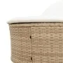 Tumbona doble con cojines ratán sintético beige de , Tumbonas - Ref: Foro24-368650, Precio: 259,13 €, Descuento: %