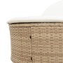 Tumbona doble con cojines ratán sintético beige de , Tumbonas - Ref: Foro24-368650, Precio: 293,41 €, Descuento: %