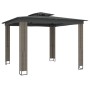 Cenador con doble techo de tela gris antracita 2,94x2,94 m de , Carpas y cenadores - Ref: Foro24-368445, Precio: 332,18 €, De...