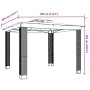 Cenador con doble techo de tela gris antracita 2,94x2,94 m de , Carpas y cenadores - Ref: Foro24-368445, Precio: 332,18 €, De...