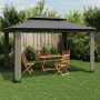 Cenador con doble techo de tela gris antracita 3,94x2,96 m de , Carpas y cenadores - Ref: Foro24-368447, Precio: 383,79 €, De...