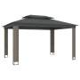 Cenador con doble techo de tela gris antracita 3,94x2,96 m de , Carpas y cenadores - Ref: Foro24-368447, Precio: 383,79 €, De...