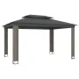Cenador con doble techo de tela gris antracita 3,94x2,96 m de , Carpas y cenadores - Ref: Foro24-368447, Precio: 366,38 €, De...