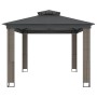 Cenador con doble techo de tela gris antracita 3,94x2,96 m de , Carpas y cenadores - Ref: Foro24-368447, Precio: 383,79 €, De...
