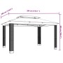 Cenador con doble techo de tela gris antracita 3,94x2,96 m de , Carpas y cenadores - Ref: Foro24-368447, Precio: 383,79 €, De...