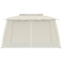 Cenador de doble techo paredes de malla acero crema 3,93x2,93 m de , Carpas y cenadores - Ref: Foro24-368451, Precio: 256,00 ...