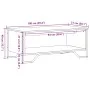 Graue Sonoma-Ingenieurholz-Couchtisch 100x51x40 cm von , Couchtisch - Ref: Foro24-848482, Preis: 60,45 €, Rabatt: %
