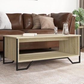 Mesa de centro madera de ingeniería roble Sonoma 100x51x40 cm de , Mesas de centro - Ref: Foro24-848480, Precio: 61,82 €, Des...