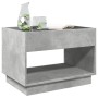 Mesa de centro con Infinity LED gris hormigón 70x50x50 cm de , Mesas de centro - Ref: Foro24-847661, Precio: 99,53 €, Descuen...