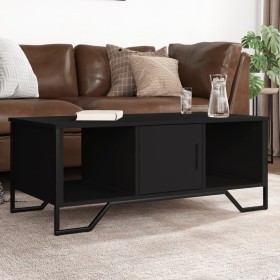 Mesa de centro madera de ingeniería negro 100x51x40 cm de , Mesas de centro - Ref: Foro24-848489, Precio: 62,93 €, Descuento: %