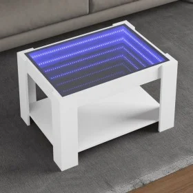 Mesa de centro madera de ingeniería blanco 73x53x45 cm de , Mesas de centro - Ref: Foro24-847546, Precio: 102,83 €, Descuento: %