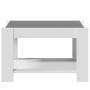 Mesa de centro madera de ingeniería blanco 73x53x45 cm de , Mesas de centro - Ref: Foro24-847546, Precio: 104,27 €, Descuento: %