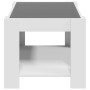 Mesa de centro madera de ingeniería blanco 73x53x45 cm de , Mesas de centro - Ref: Foro24-847546, Precio: 104,27 €, Descuento: %