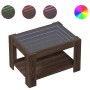 Mesa de centro y LED madera ingeniería marrón roble 73x53x45 cm de , Mesas de centro - Ref: Foro24-847552, Precio: 117,73 €, ...