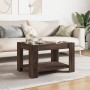 Mesa de centro y LED madera ingeniería marrón roble 73x53x45 cm de , Mesas de centro - Ref: Foro24-847552, Precio: 117,73 €, ...