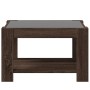 Mesa de centro y LED madera ingeniería marrón roble 73x53x45 cm de , Mesas de centro - Ref: Foro24-847552, Precio: 117,73 €, ...