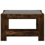 Mesa de centro y LED madera ingeniería roble ahumado 73x53x45cm de , Mesas de centro - Ref: Foro24-847550, Precio: 107,50 €, ...