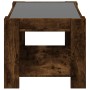 Mesa de centro y LED madera ingeniería roble ahumado 73x53x45cm de , Mesas de centro - Ref: Foro24-847550, Precio: 107,50 €, ...