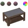 Mesa de centro y LED madera ingeniería marrón roble 93x53x45 cm de , Mesas de centro - Ref: Foro24-847559, Precio: 129,08 €, ...