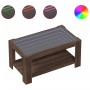 Mesa de centro y LED madera ingeniería marrón roble 93x53x45 cm de , Mesas de centro - Ref: Foro24-847559, Precio: 131,12 €, ...