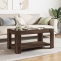 Mesa de centro y LED madera ingeniería marrón roble 93x53x45 cm de , Mesas de centro - Ref: Foro24-847559, Precio: 131,12 €, ...