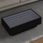 Mesa de centro con LED madera de ingeniería negro 90x50x30 cm de , Mesas de centro - Ref: Foro24-847519, Precio: 148,41 €, De...