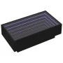Mesa de centro con LED madera de ingeniería negro 90x50x30 cm de , Mesas de centro - Ref: Foro24-847519, Precio: 148,41 €, De...