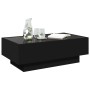 Mesa de centro con LED madera de ingeniería negro 90x50x30 cm de , Mesas de centro - Ref: Foro24-847519, Precio: 156,73 €, De...
