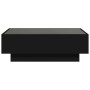 Mesa de centro con LED madera de ingeniería negro 90x50x30 cm de , Mesas de centro - Ref: Foro24-847519, Precio: 156,73 €, De...