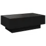 Mesa de centro con LED madera de ingeniería negro 90x50x30 cm de , Mesas de centro - Ref: Foro24-847519, Precio: 148,41 €, De...
