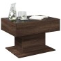 Mesa de centro y LED madera ingeniería marrón roble 70x50x45 cm de , Mesas de centro - Ref: Foro24-847538, Precio: 122,09 €, ...