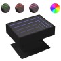 Mesa de centro con LED madera de ingeniería negro 70x50x45 cm de , Mesas de centro - Ref: Foro24-847533, Precio: 121,75 €, De...
