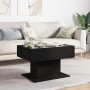 Mesa de centro con LED madera de ingeniería negro 70x50x45 cm de , Mesas de centro - Ref: Foro24-847533, Precio: 121,75 €, De...