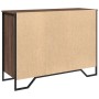 Aparador madera de ingeniería roble marrón 101x35,5x74,5 cm de , Aparadores - Ref: Foro24-848558, Precio: 78,03 €, Descuento: %