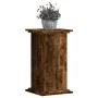 Soportes de plantas madera ingeniería roble ahumado 33x33x60 cm de , Soportes para macetas - Ref: Foro24-852964, Precio: 44,9...