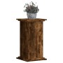 Soportes de plantas madera ingeniería roble ahumado 33x33x60 cm de , Soportes para macetas - Ref: Foro24-852964, Precio: 39,1...