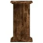 Soportes de plantas madera ingeniería roble ahumado 33x33x60 cm de , Soportes para macetas - Ref: Foro24-852964, Precio: 44,9...