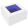 Mesa de centro con luz LED madera ingeniería blanca 60x60x40 cm de , Mesas de centro - Ref: Foro24-847567, Precio: 115,48 €, ...