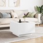 Mesa de centro con luz LED madera ingeniería blanca 60x60x40 cm de , Mesas de centro - Ref: Foro24-847567, Precio: 115,48 €, ...