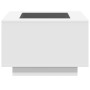 Mesa de centro con luz LED madera ingeniería blanca 60x60x40 cm de , Mesas de centro - Ref: Foro24-847567, Precio: 115,48 €, ...