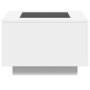 Mesa de centro con luz LED madera ingeniería blanca 60x60x40 cm de , Mesas de centro - Ref: Foro24-847567, Precio: 115,48 €, ...