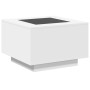 Mesa de centro con luz LED madera ingeniería blanca 60x60x40 cm de , Mesas de centro - Ref: Foro24-847567, Precio: 115,48 €, ...