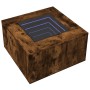 Mesa de centro y LED madera ingeniería roble ahumado 60x60x40cm de , Mesas de centro - Ref: Foro24-847571, Precio: 120,62 €, ...