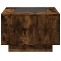 Mesa de centro y LED madera ingeniería roble ahumado 60x60x40cm de , Mesas de centro - Ref: Foro24-847571, Precio: 120,62 €, ...
