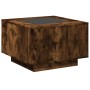 Mesa de centro y LED madera ingeniería roble ahumado 60x60x40cm de , Mesas de centro - Ref: Foro24-847571, Precio: 120,62 €, ...