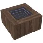 Mesa de centro y LED madera ingeniería marrón roble 60x60x40 cm de , Mesas de centro - Ref: Foro24-847573, Precio: 117,02 €, ...