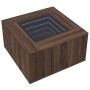 Mesa de centro y LED madera ingeniería marrón roble 60x60x40 cm de , Mesas de centro - Ref: Foro24-847573, Precio: 118,93 €, ...